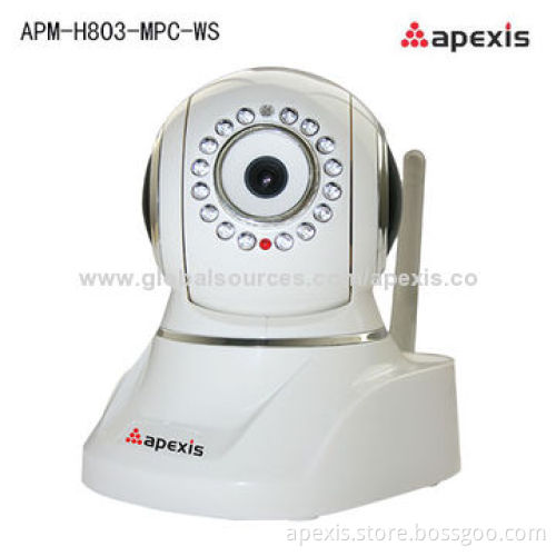 Wireless IR PTZ Monitoring Megapixel IP Camera, Supports PTZ/Wi-Fi/P2P/Infrared Night Vision